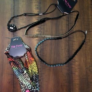 Lot of Pink Pewter headbands. NWT and NWOT